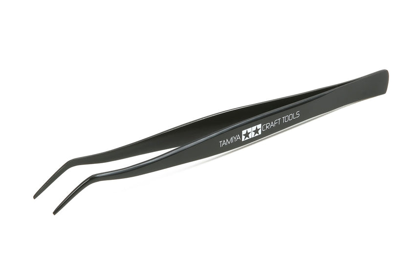Tamiya Angled Tweezers TAM74003 - Missionmodelsus.com