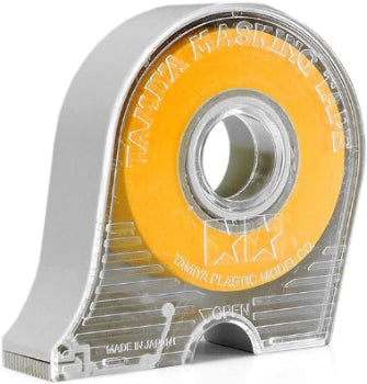 Tamiya 18mm Masking Tape with Reusable Plastic Dispenser 87032