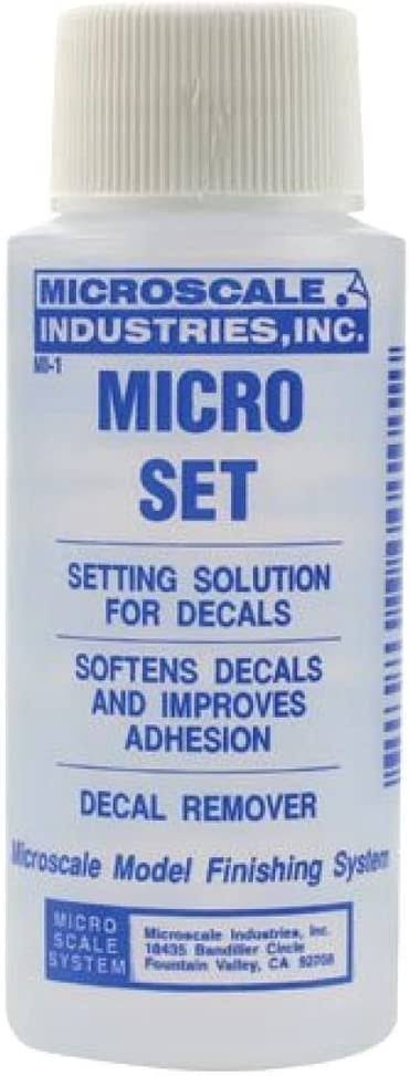 Microscale Decals: Micro Set Solution - 1 oz. bottle (Decal Setting  Solution/Remover)