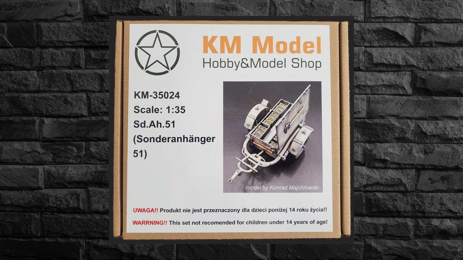 KM Model - KM-35024 -1/35 3D Printed Resin Kit - Sd.Ah.51 (Sonderanhan ...