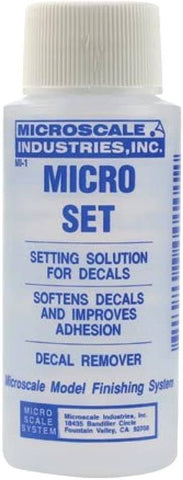 Micro Set Solution  1 oz bottle (Decal Setting Solution/Remover) MI-1