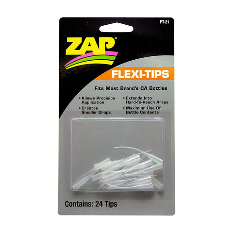 ZAP Glue Flexi Tips (24) ( PT21 ) - Missionmodelsus.com